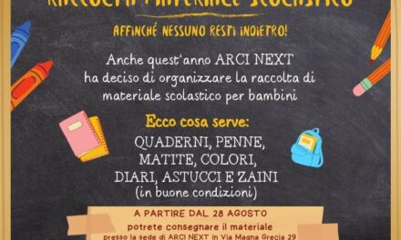 Raccolta materiale scolastico
