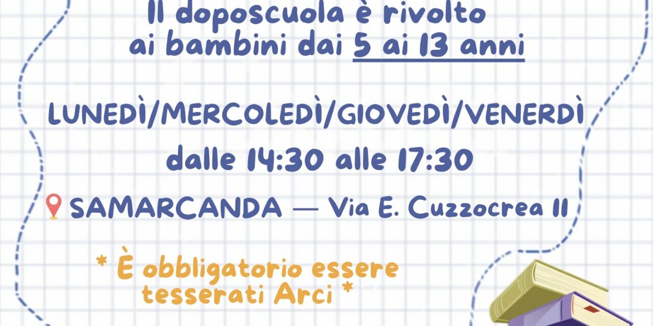 Doposcuola gratuito