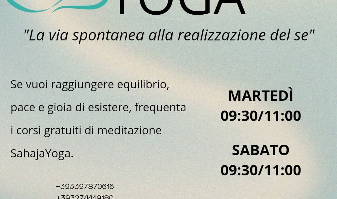 Corso di meditazione “La via spontanea alla realizzazione del se”