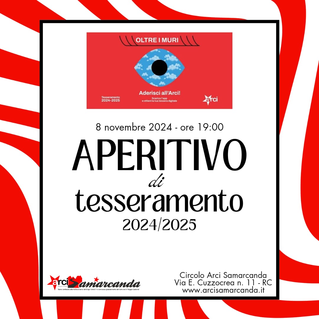 Aperitivo di tesseramento