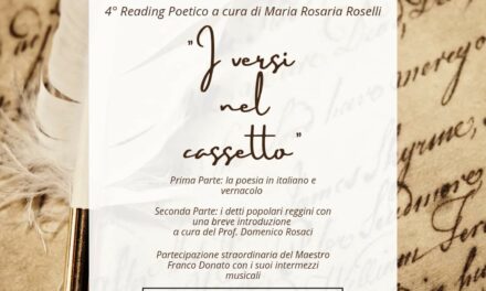 “I versi nel cassetto” – Reading poetico a cura di Maria Rosaria Roselli