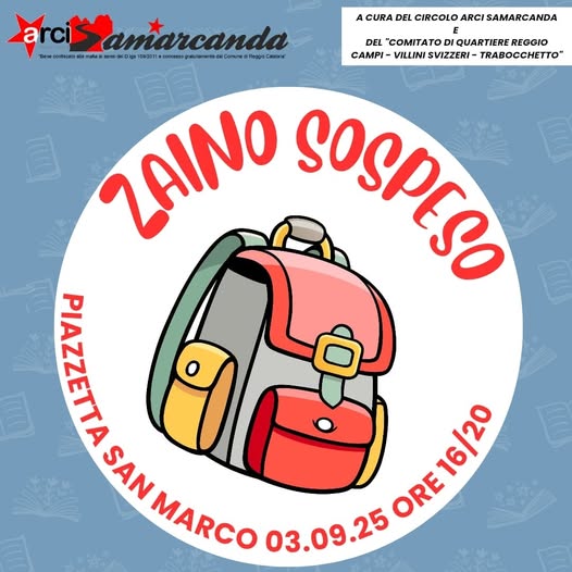 “Zaino sospeso”: un gesto di solidarietà promosso dal circolo Arci Samarcanda.