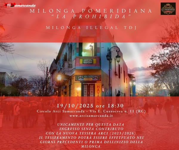 19 ottobre: MILONGA