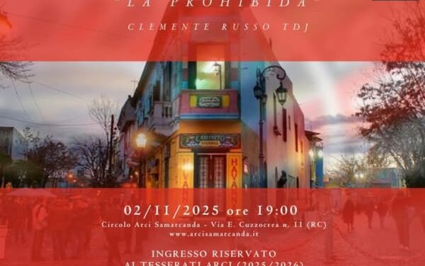 2 Novembre 2025: Appuntamento con la MILONGA di Tango al Circolo Samarcanda